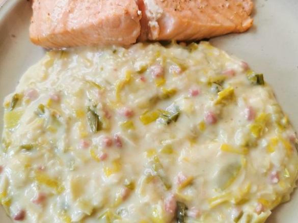 Cremiges Lauchgemüse