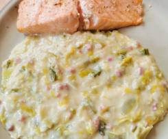 Cremiges Lauchgemüse