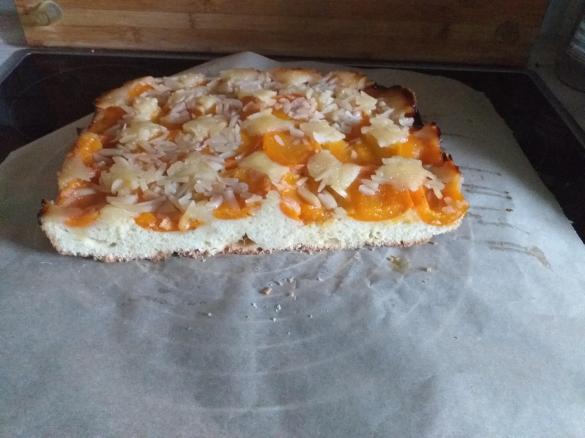 Gestürzter Obstkuchen mit Aprikosen aus dem Bayerischen Kochbuch