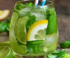 Basilikum-Zitronen-Limonade