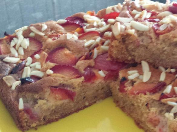 Pflaumenkuchen aus Plätzchenresten