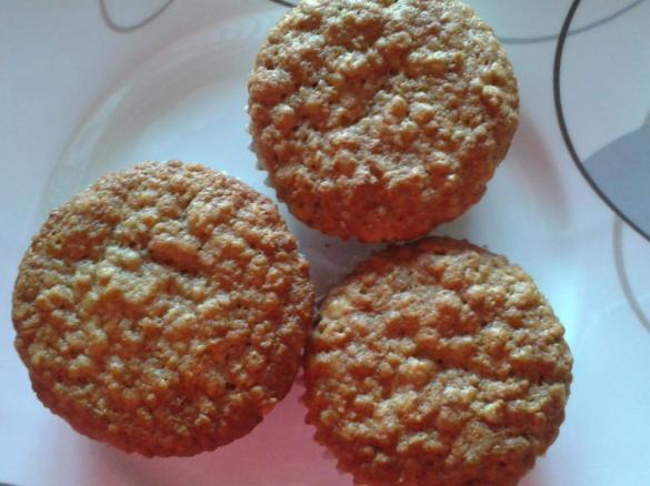 Bananen Haferflocken Muffins