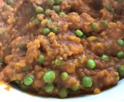 Aloo Matar (Indisches Kartoffel- und Erbsen- Gericht) VEGAN
