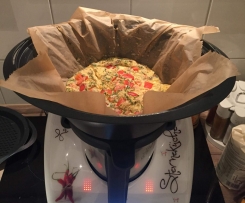 Leckeres Omlette/Rührei mit Paprika 