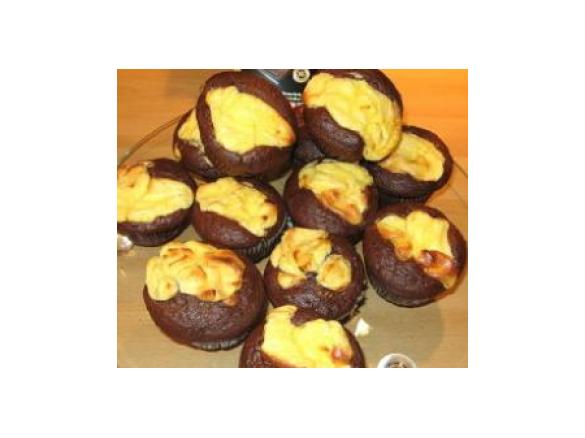 Double Chocolate Cheese Cup Cakes