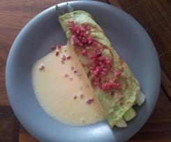 Kräuterpfannkuchen mit Spargel