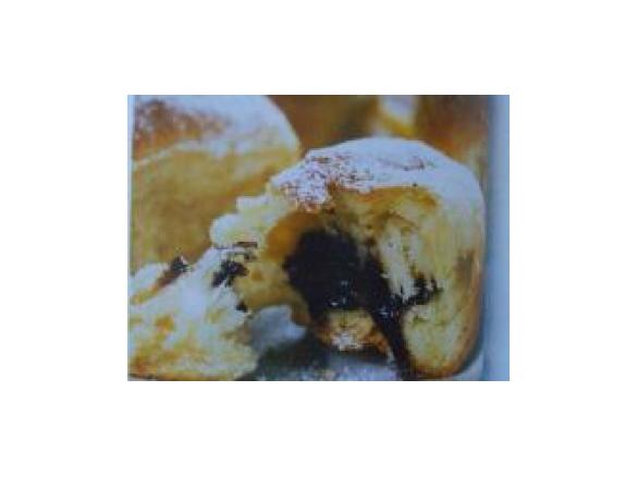 Buchteln mit Dinkelmehl (oder Weizen) gefüllt mit Pflaumenmus (oder Marmelade/Schokolade)