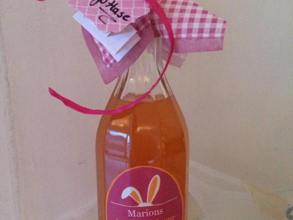 Apfel-Möhren-Sirup für Ostercocktail "Hugo Hase"