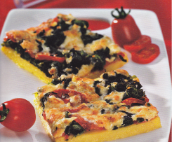 Polenta mit Spinat und Käse Finessen Rezeptheft 1/2012