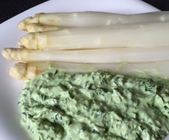 Bärlauchquark mit Spargel (LOGI / LOW CARB)