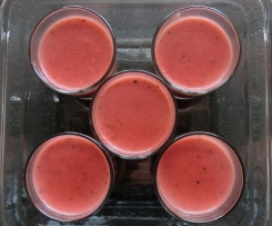 Low Carb Variation von Erdbeer-Panna Cotta / Pannacotta