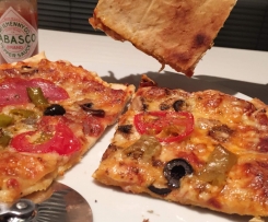Pizzateig - Anleitung: endlich knusprige Pizza! 