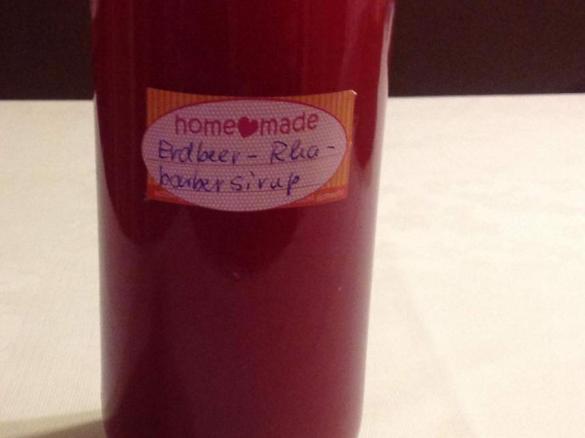Erdbeer - Rhabarber - Sirup