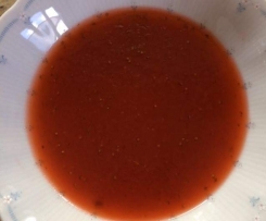 Erdbeer-Rhabarber-Marmelade mit Rosenwasser