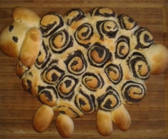 Süßes Mohn Osterlamm