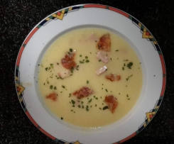 Kartoffelsuppe mit Kasseler und Bacon