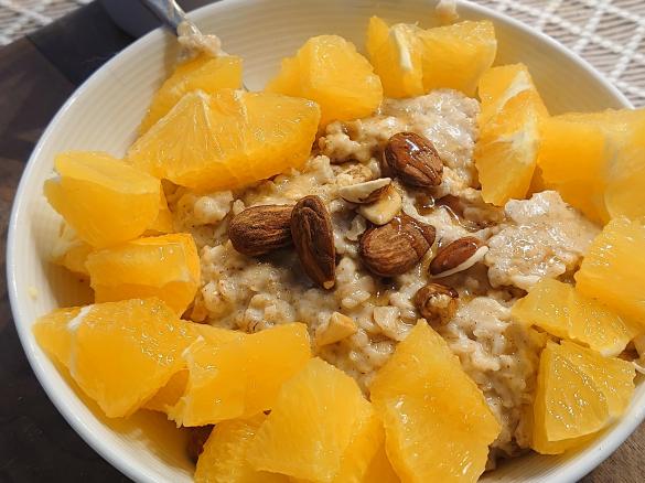 Porridge mit Orangen