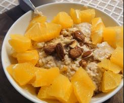 Porridge mit Orangen