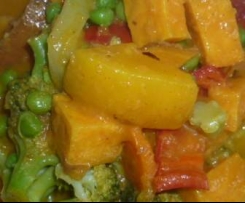 Süßkartoffel-Gemüse-Curry
