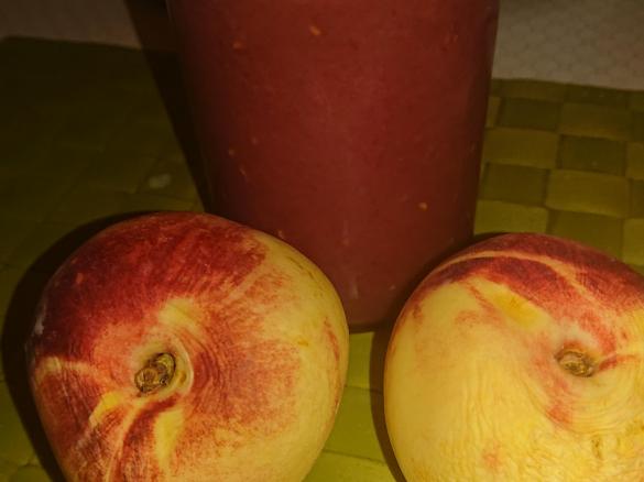 Pfirsich-Himbeer-Marzipanmarmelade