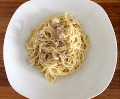 Spaghetti Carbonara ohne Ei