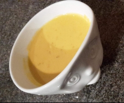 Süßkartoffelsuppe mit Frischkäse