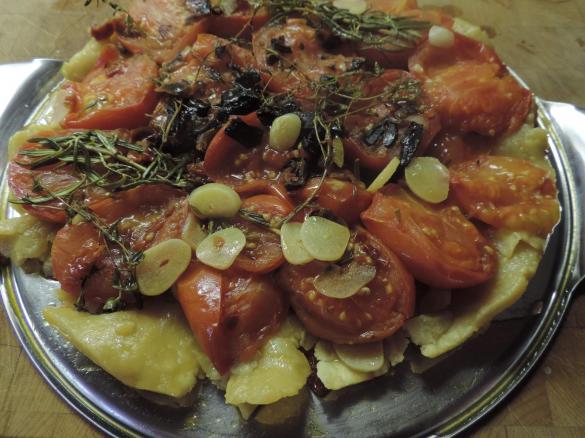 Tarte Tatins aux Tomates (gestürzte Tomatentarte)
