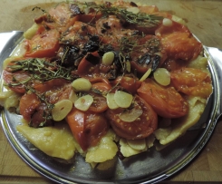 Tarte Tatins aux Tomates (gestürzte Tomatentarte)