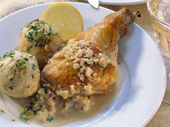 Kaninchen in Sahne-Frischkäse Sauce