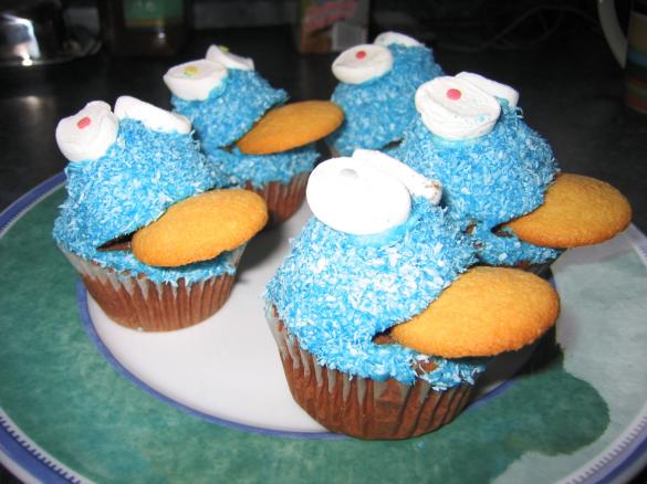 Krümelmonster Cupcakes - Muffins