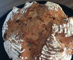 Roggen-Mischbrot im Gusstopf