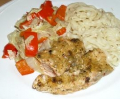 Lachs Teriyaki mit Mie-Nudeln