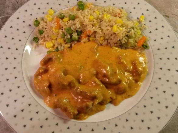 Gyros mit Gemüsereis