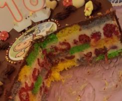 Regenbogen Torte