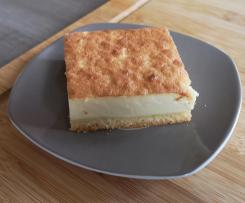 Käsekuchen mit Baiser vom Blech