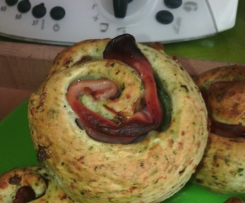 Käse-Schinken-Schnecken