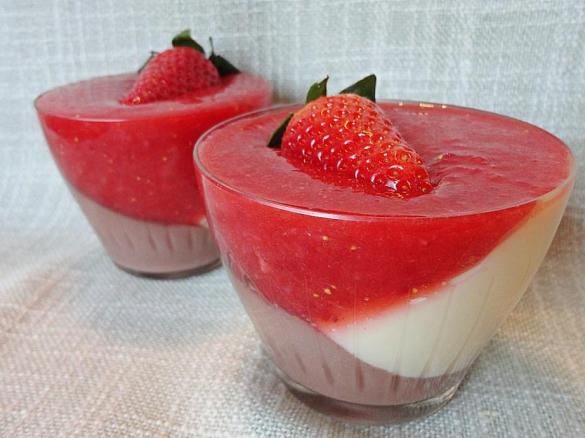 Vanille-Schoko-Pannacotta