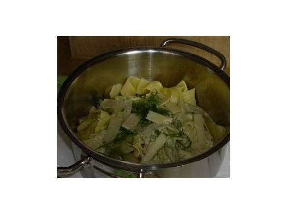 Bandnudeln mit Fenchelgemüse