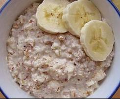 Over Night Frischkorn mit Apfel und Banane