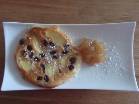 American Pancakes Lactosefrei mit Äpfel und Rosinen - mega fluffig