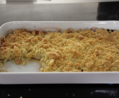 Rhabarberkuchen mit Streuseln-schnell und lecker