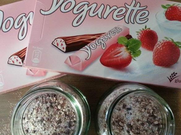 Variation von Yogurette-Cappuccino-Pulver