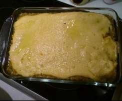 Linsengemüse mit Polenta-Mandelkruste