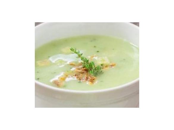 Brokkolisuppe ohne Gemüseabfall