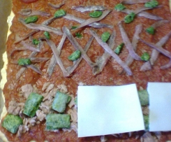 Sardellenpizza (südfranzösischer Zwiebelkuchen)