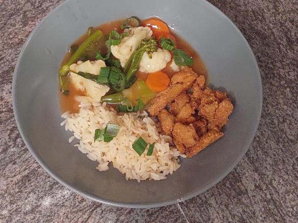 Soja - Geschnetzeltes mit Gemüse süss-sauer