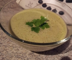 Kräuterschaumsuppe mit Garnelen