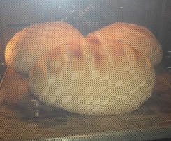 Bauernbrot auf Pizza Stein