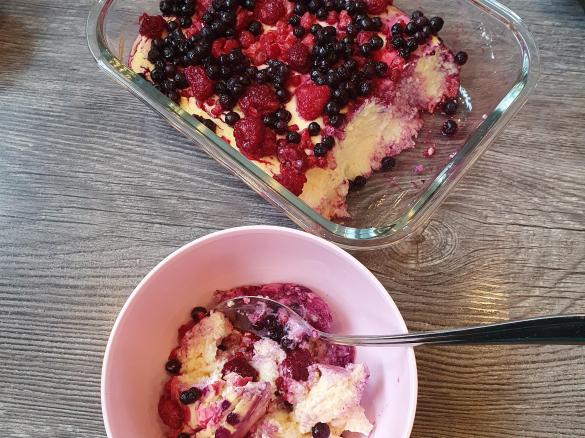 Glücksmixer Quarkauflauf mit Früchten