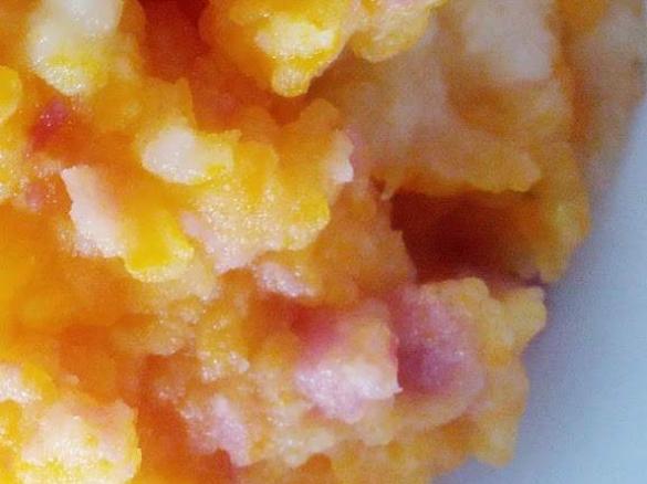 Möhren-Kartoffel-Stampf mit Speck